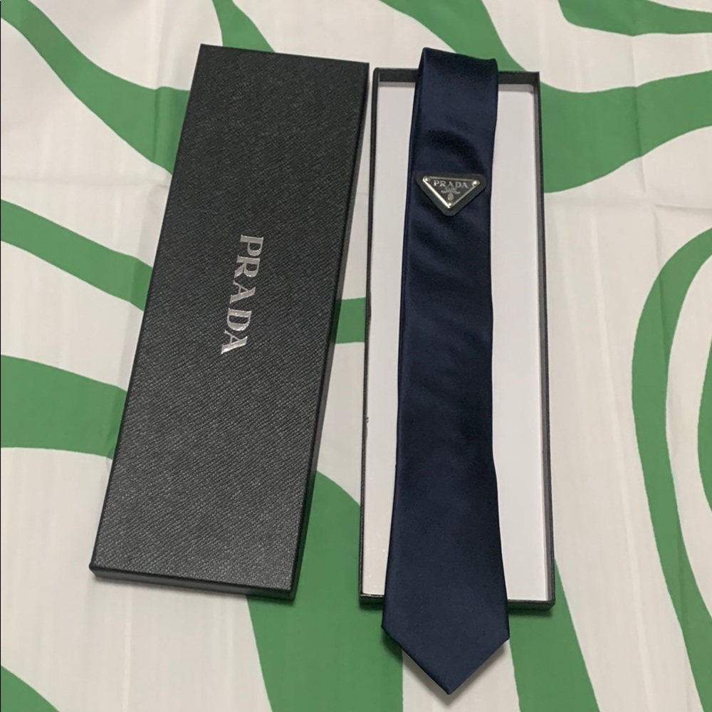 Prada Navy Blue Men's Tie